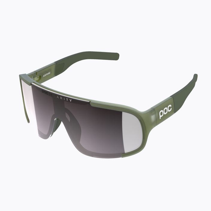 Okulary rowerowe POC Aspire epidote green translucent/clarity road silver ASP2012_1455/VSI 5