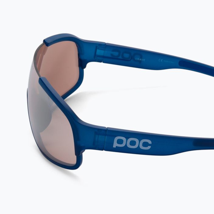 Okulary przeciwsłoneczne POC Crave opal blue translucent/clarity trail silver 4