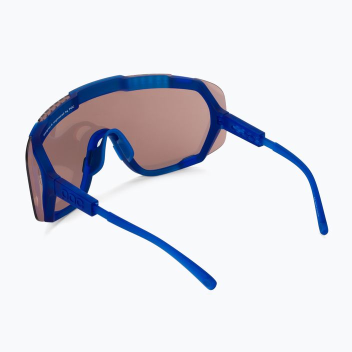 Okulary przeciwsłoneczne POC Devour opal blue translucent/clarity trail silver 3