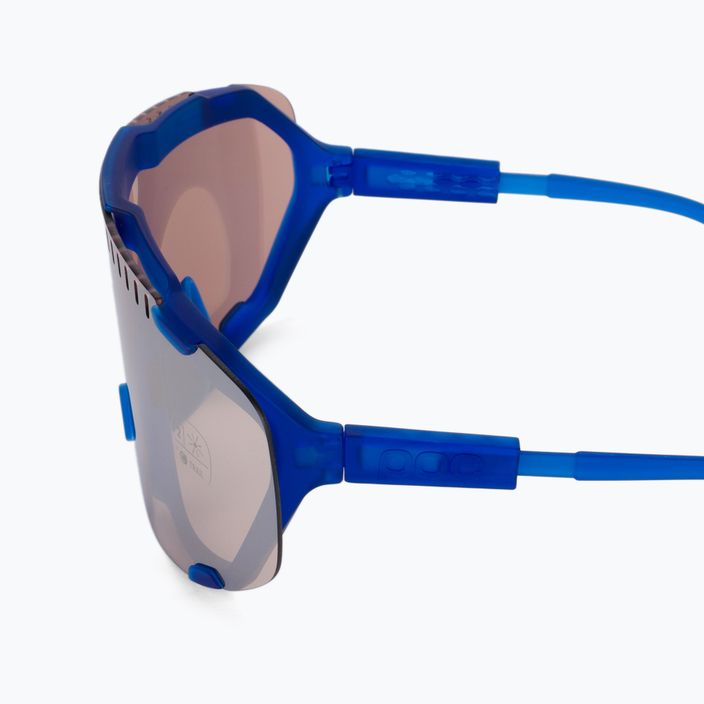 Okulary przeciwsłoneczne POC Devour opal blue translucent/clarity trail silver 5