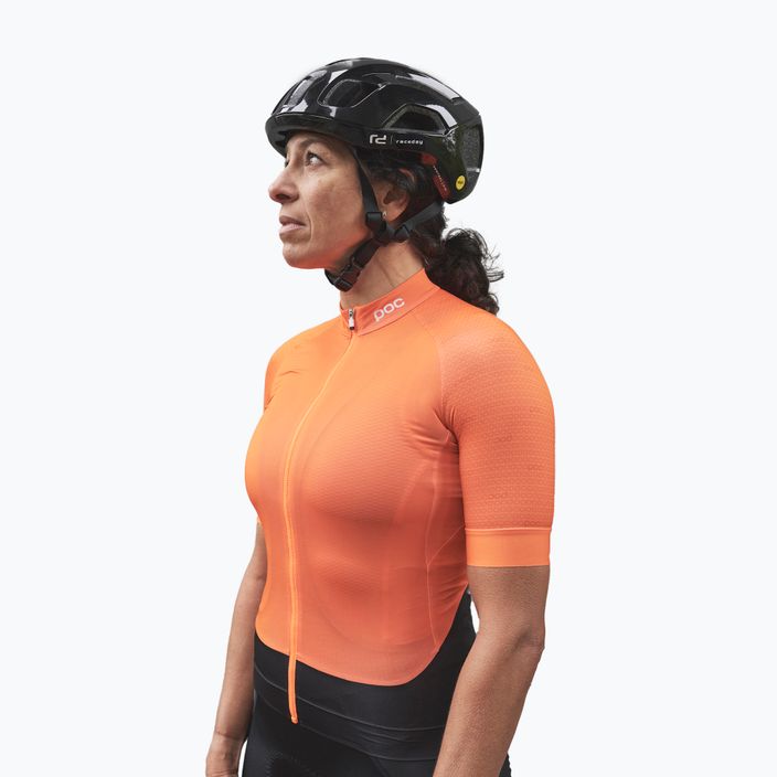 Koszulka rowerowa damska POC Essential Road zink orange