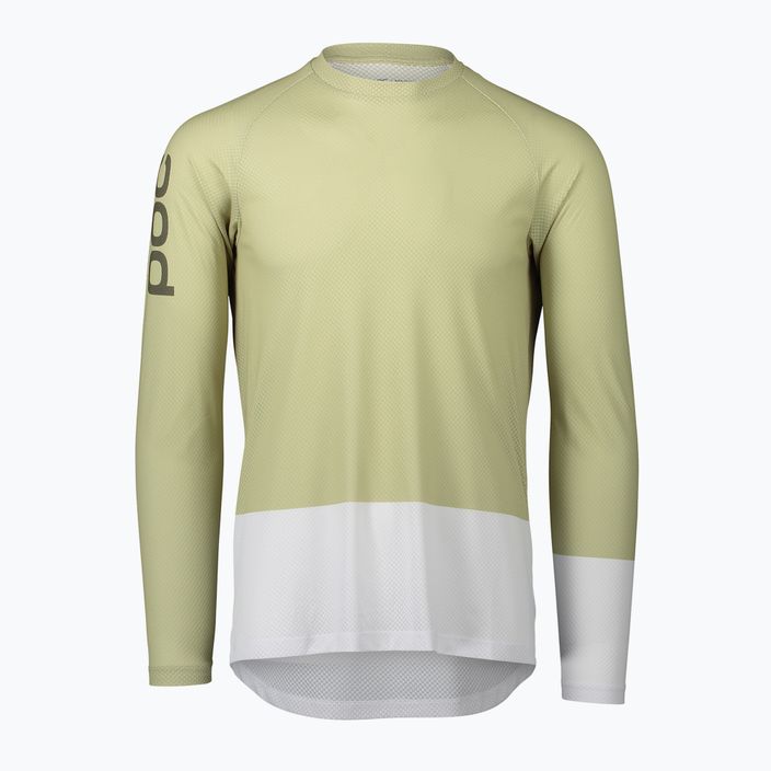 Longsleeve rowerowy męski POC MTB Pure prehnite green/hydrogen white