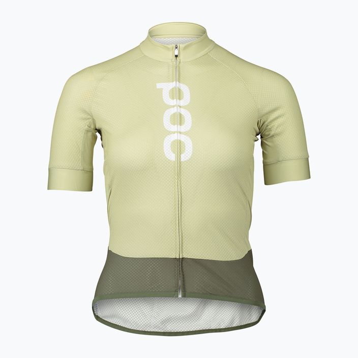 Koszulka rowerowa damska POC Essential Road Logo prehnite green/epidote green 5