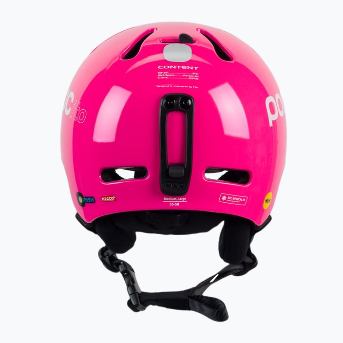 Kask narciarski dziecięcy POC POCito Fornix MIPS fluorescent pink 3
