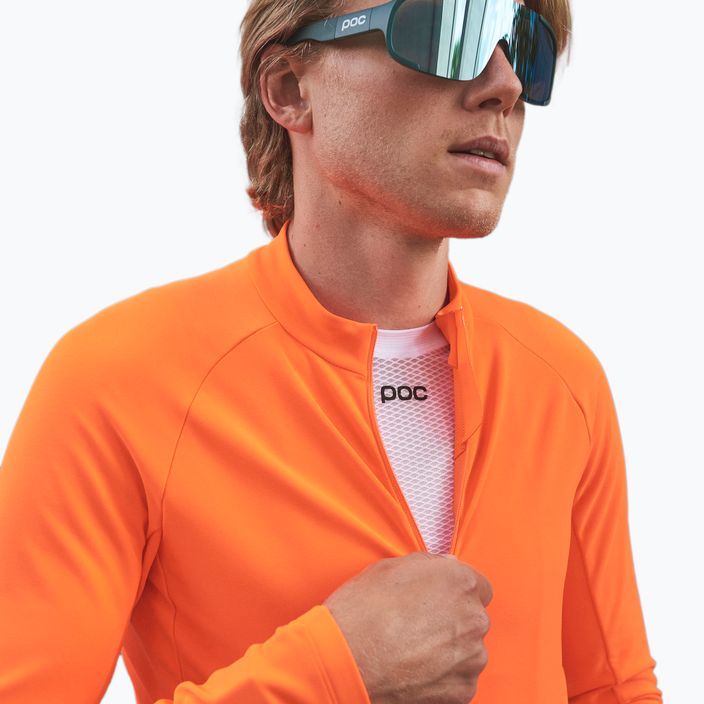 Longsleeve rowerowy męski POC Radiant Jersey zink orange 3