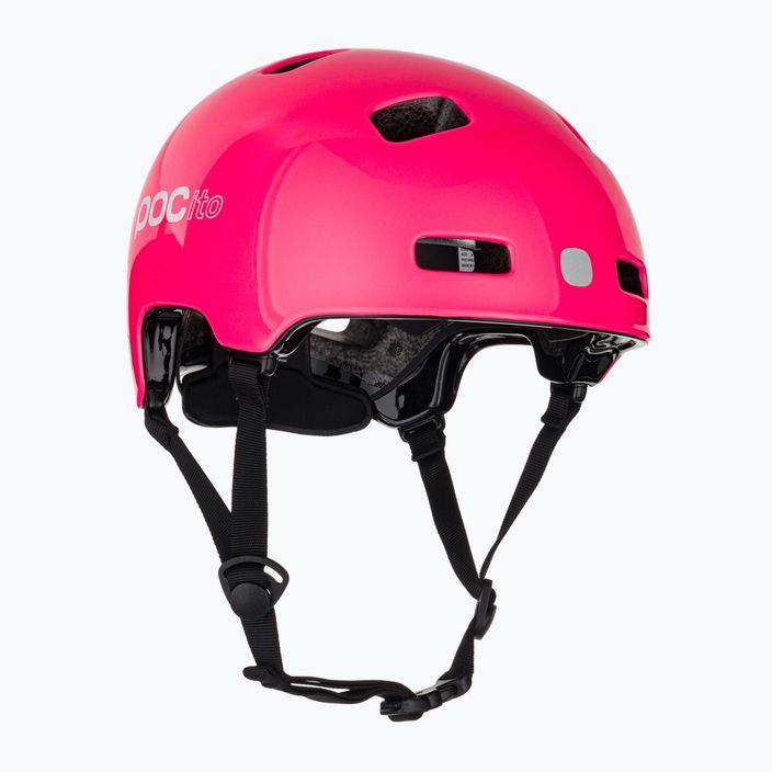 Kask rowerowy dziecięcy POC Pocito Crane MIPS fluorescent pink