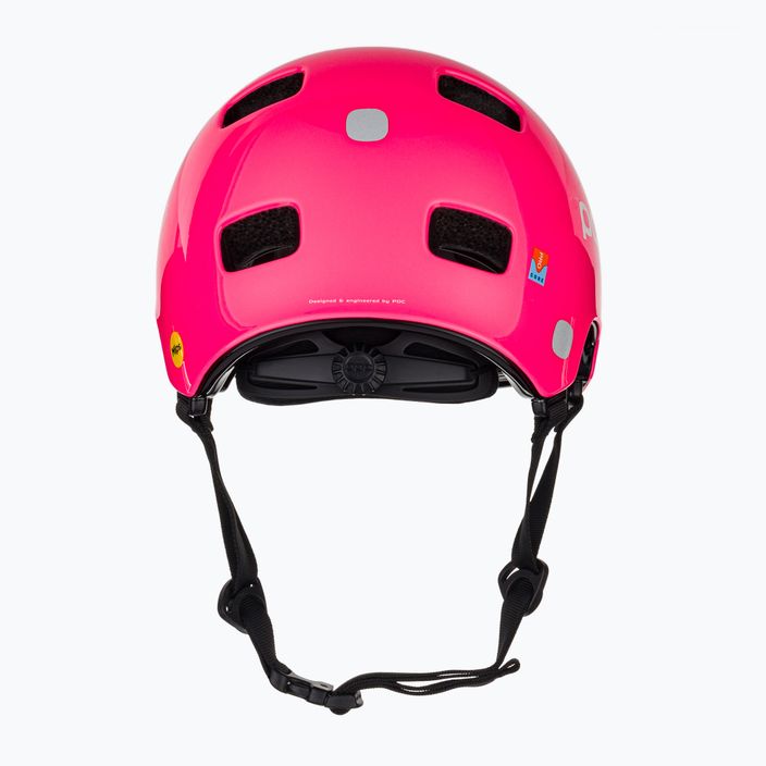 Kask rowerowy dziecięcy POC Pocito Crane MIPS fluorescent pink 3