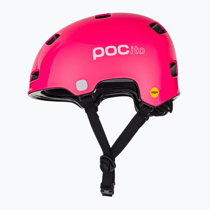 Kask rowerowy dziecięcy POC Pocito Crane MIPS fluorescent pink 5