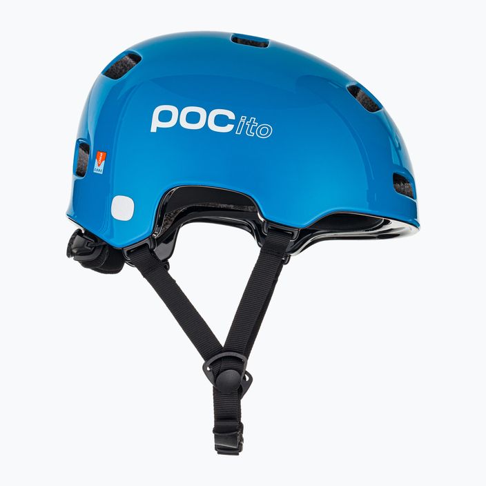 Kask rowerowy dziecięcy POC Pocito Crane MIPS fluorescent blue 4