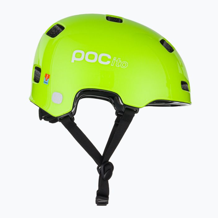 Kask rowerowy dziecięcy POC Pocito Crane MIPS fluorescent yellow/green 4