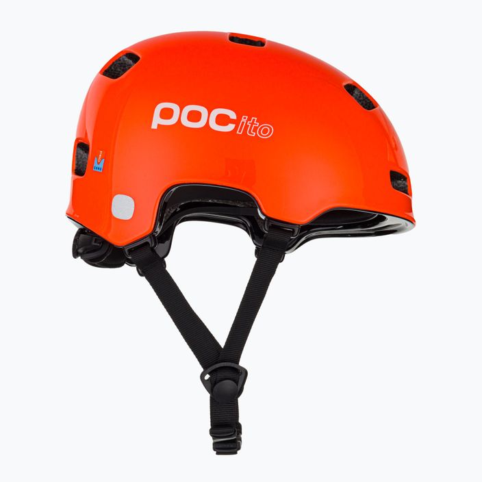 Kask rowerowy dziecięcy POC Pocito Crane MIPS fluorescent orange 4