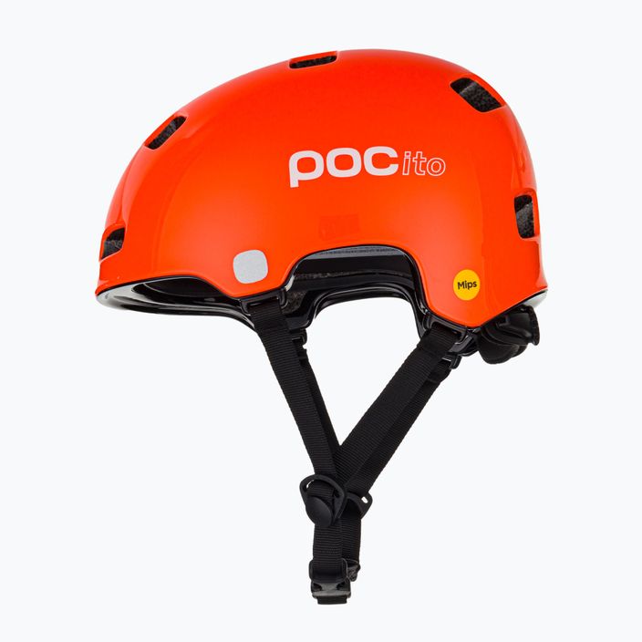 Kask rowerowy dziecięcy POC Pocito Crane MIPS fluorescent orange 5