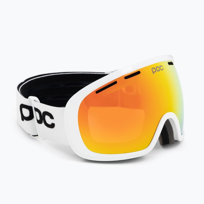 Gogle narciarskie POC Fovea Clarity hydrogen white/spektris orange