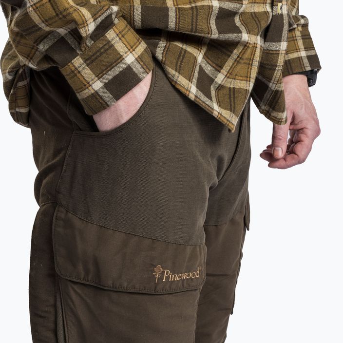 Spodnie z membraną męskie Pinewood Smaland Light suede brown 4