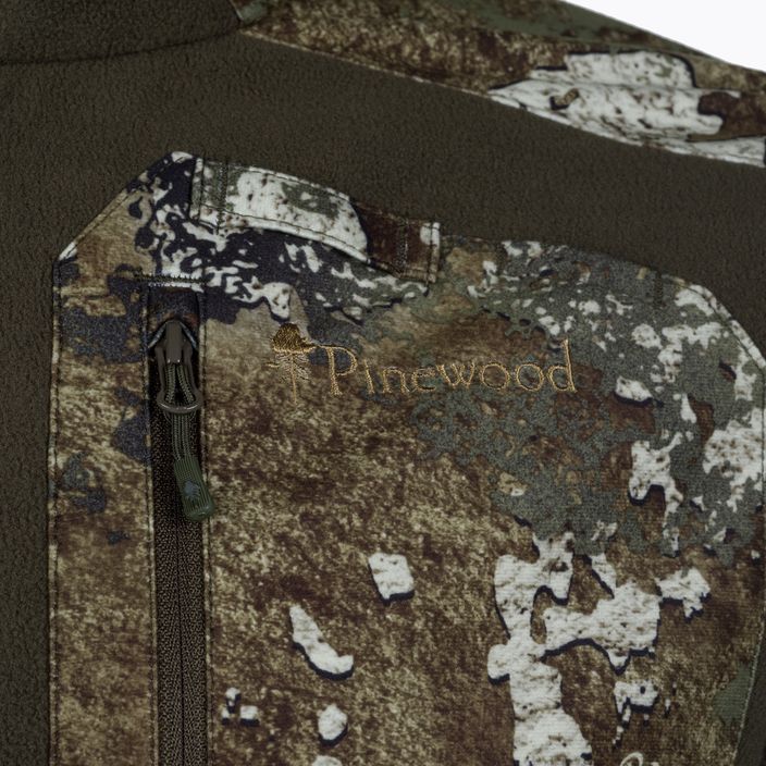 Bluza trekkingowa męska Pinewood Smaland Hunters Camou Fleece h.brown/strata 7