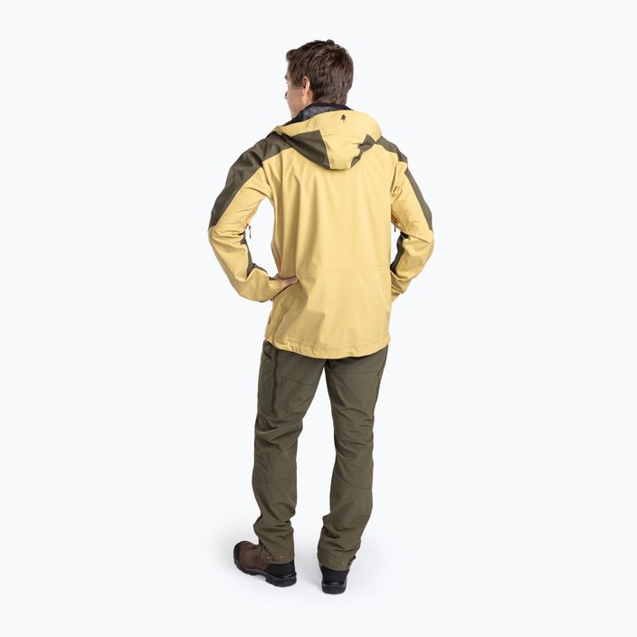 Kurtka przeciwdeszczowa męska Pinewood Abisko Trekking 3L golden hay/moss green 3