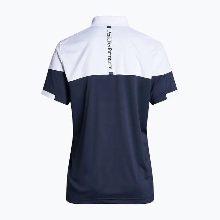 Koszulka polo męska Peak Performance Player Block Polo blue shadow/white 3