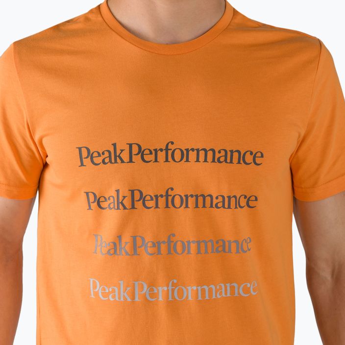 Koszulka trekkingowa męska Peak Performance Ground orange flare 4