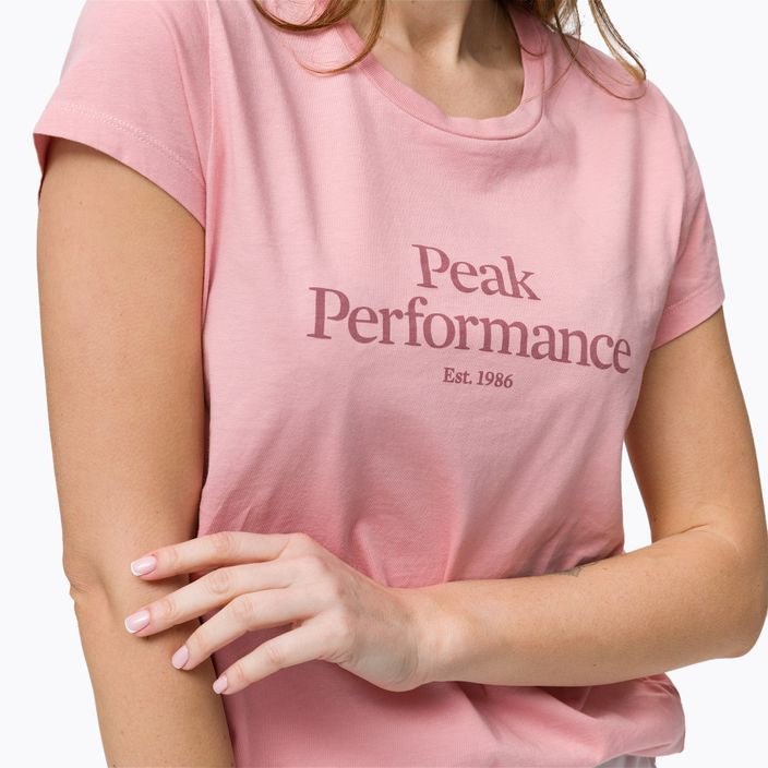 Koszulka trekkingowa damska Peak Performance Original warm blush 4