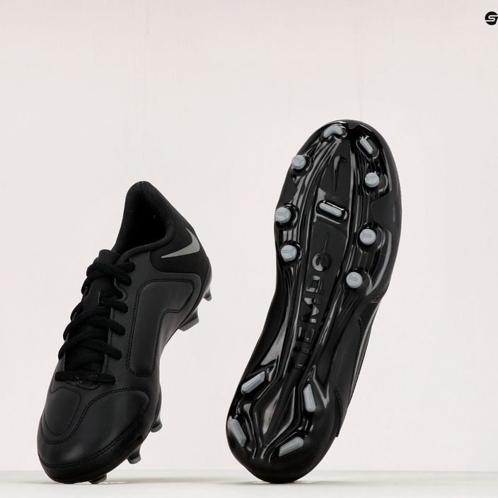 Buty piłkarskie dziecięce Nike Legend 9 Club FG/MG Jr black/iron grey/metalic bomber grey 10