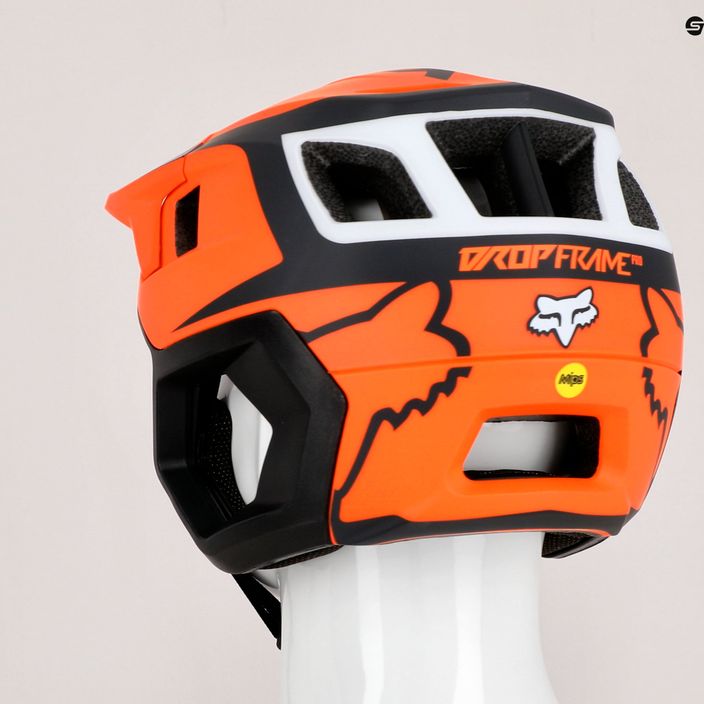 Kask rowerowy Fox Racing Dropframe Pro Dvide orange 13