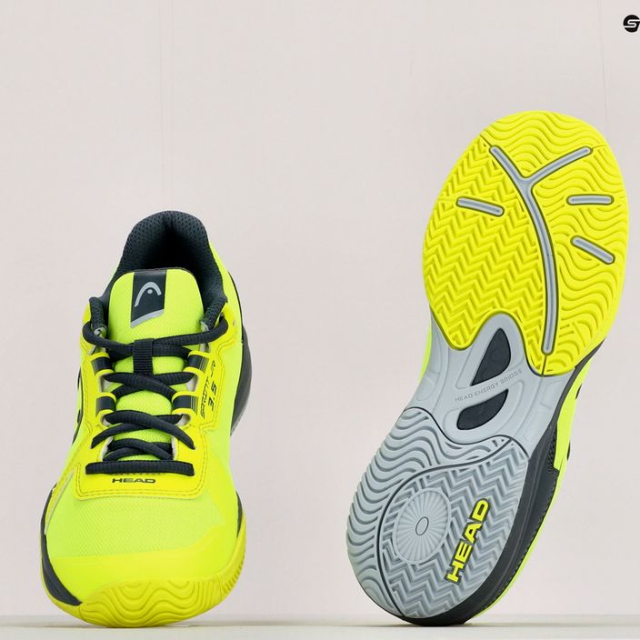 Buty do tenisa dziecięce HEAD Sprint 3.5 yellow/green 15