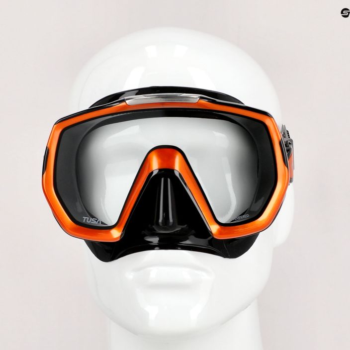 Maska do nurkowania TUSA Freedom Elite pamarańczowa/czarna 7