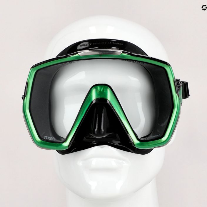 Maska do nurkowania TUSA Freedom HD zielona/czarna 7