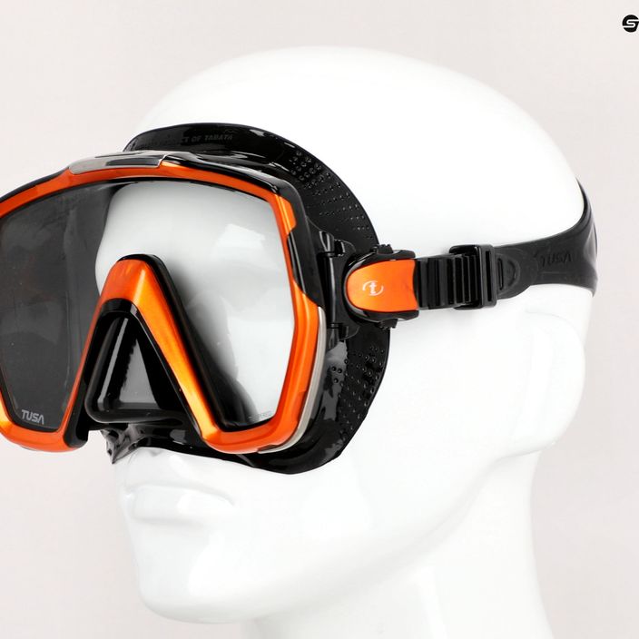 Maska do nurkowania TUSA Freedom HD pomarańczowa/czarna 7