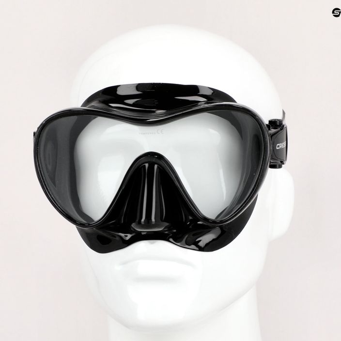 Maska do nurkowania Cressi F1 czarna ZDN282000 7