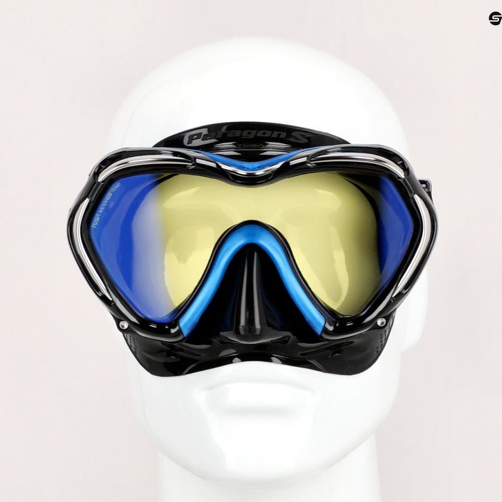 Maska do nurkowania TUSA Paragon S niebieska/czarna 7