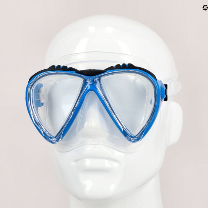 Maska do nurkowania Cressi Lince clear/blue 7