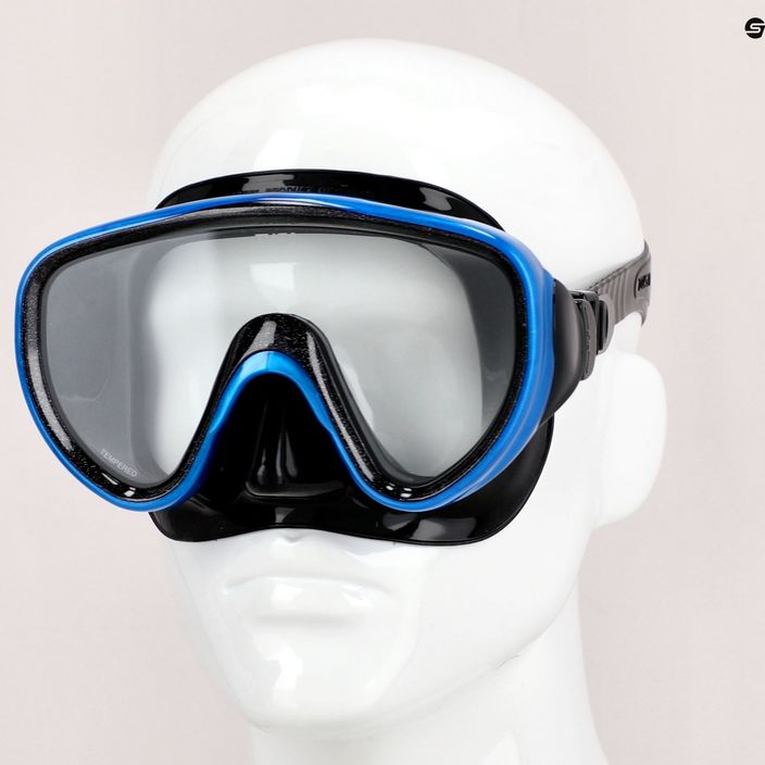 Maska do nurkowania TUSA Sportmask niebieska/czarna 7