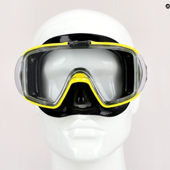 Maska do nurkowania TUSA Visio Tri-Ex żółta/czarna 7