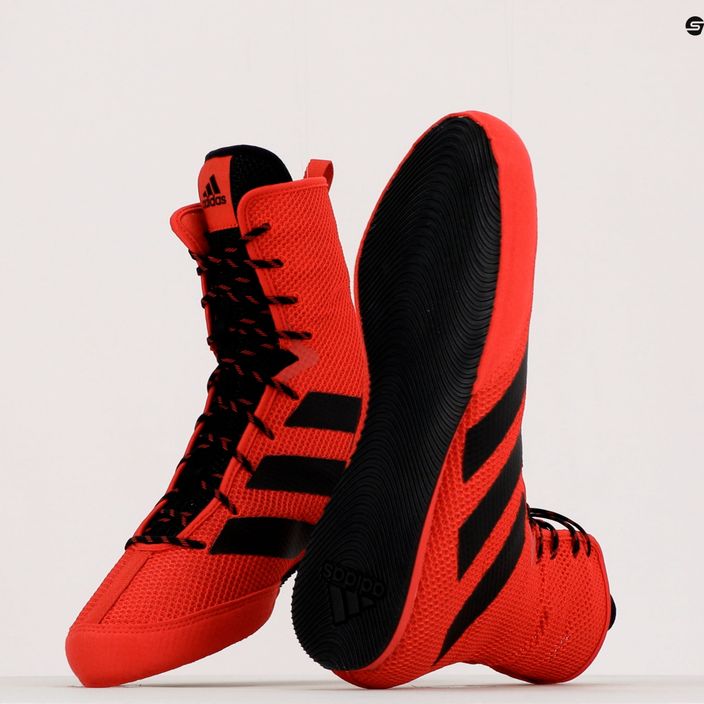 Buty bokserskie adidas Box Hog 3 czerwone FZ5305 9