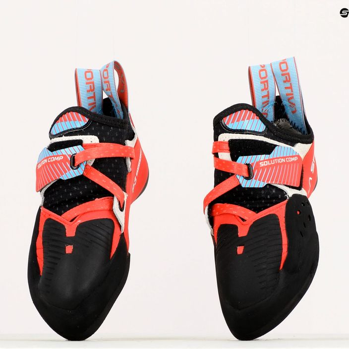Buty wspinaczkowe damskie La Sportiva Solution Comp hibiscus/malibu blue 9