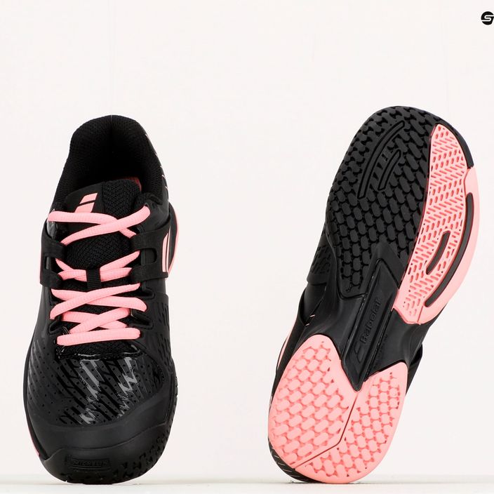Buty do tenisa dziecięce Babolat 20 Propulse AC black/geranium pink 9