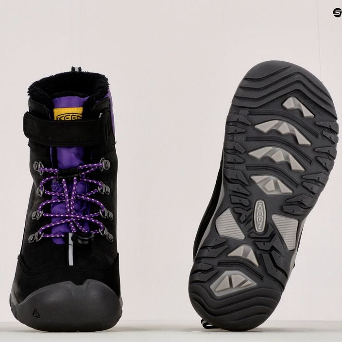 Śniegowce juniorskie KEEN Greta Boot WP black/purple 17
