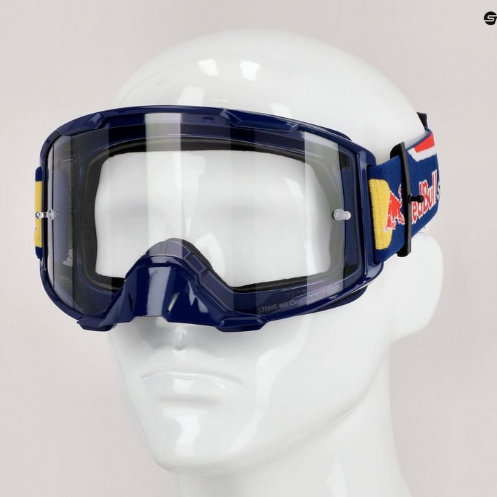 Gogle rowerowe Red Bull SPECT Strive shiny dark blue/blue/red/clear 8