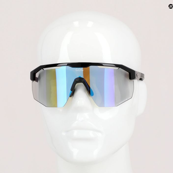 Okulary przeciwsłoneczne GOG Argo C black/grey/polychromatic blue 10