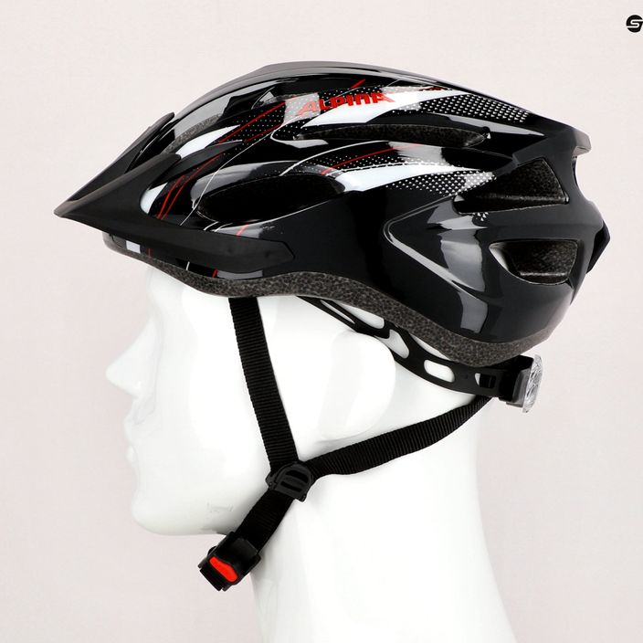 Kask rowerowy Alpina MTB 17 black/white/red 9