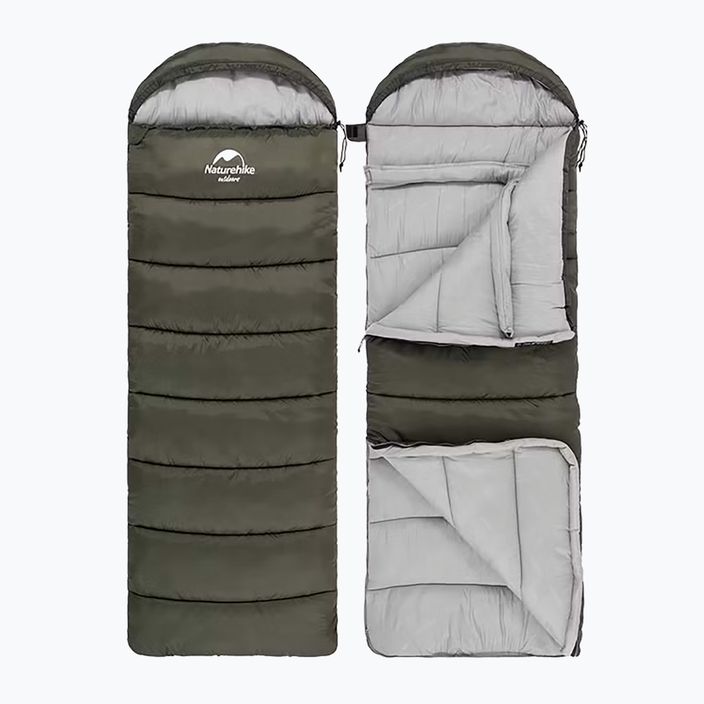 Śpiwór Naturehike U250 lewy army green 2