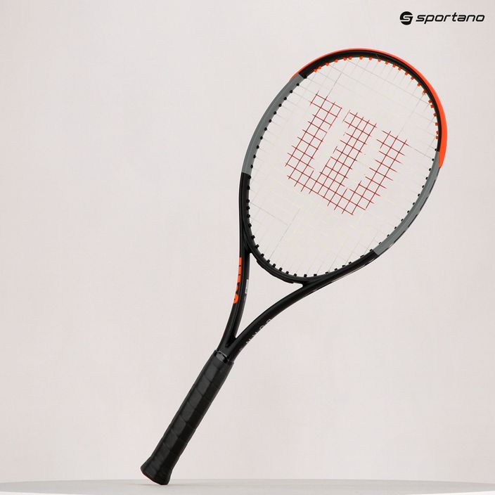 Rakieta tenisowa Wilson Burn 100 V4.0 black/grey/orange 14