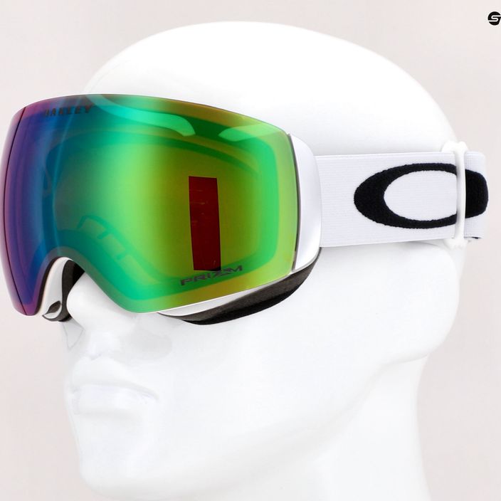 Gogle narciarskie Oakley Flight Deck M matte white/prizm snow jade iridium 7