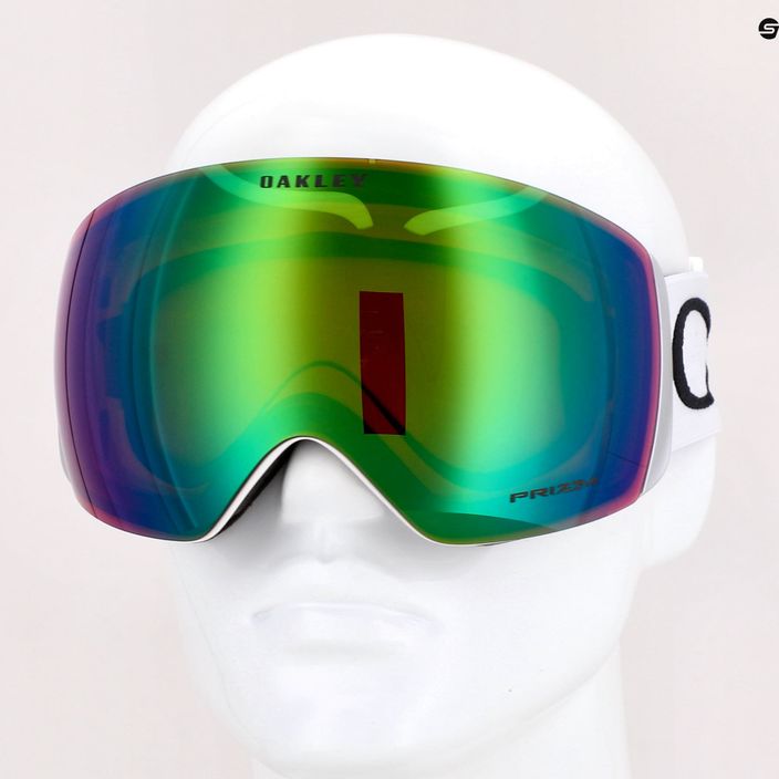Gogle narciarskie Oakley Flight Deck L matte white/prizm snow jade iridium 7