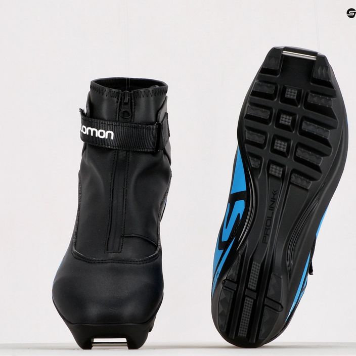 Buty do nart biegowych dziecięce Salomon R/Combi Jr. Prolink black/blue 14
