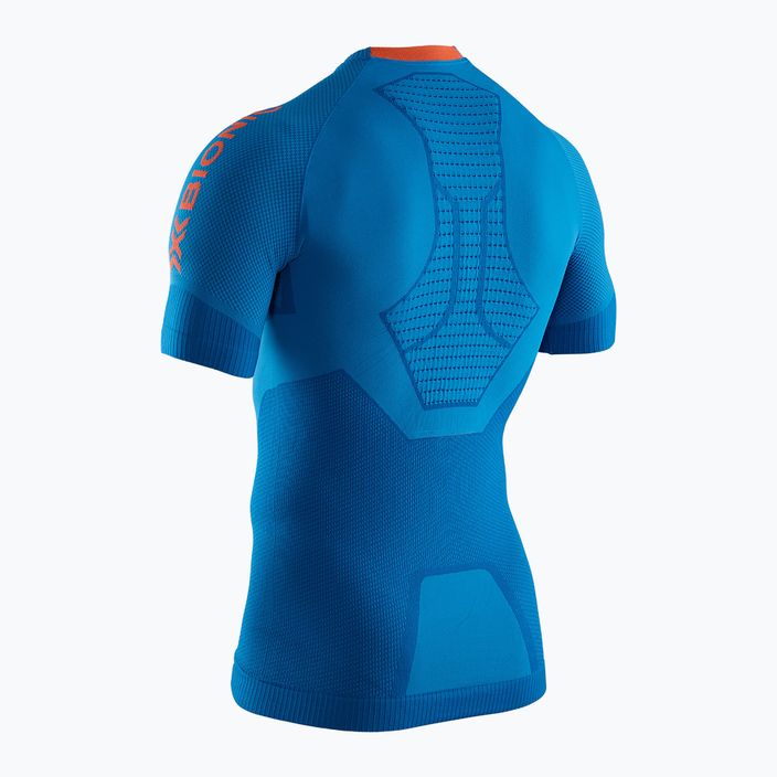 Koszulka do biegania męska X-Bionic Invent 4.0 Run Speed teal blue/kurkuma orange 2