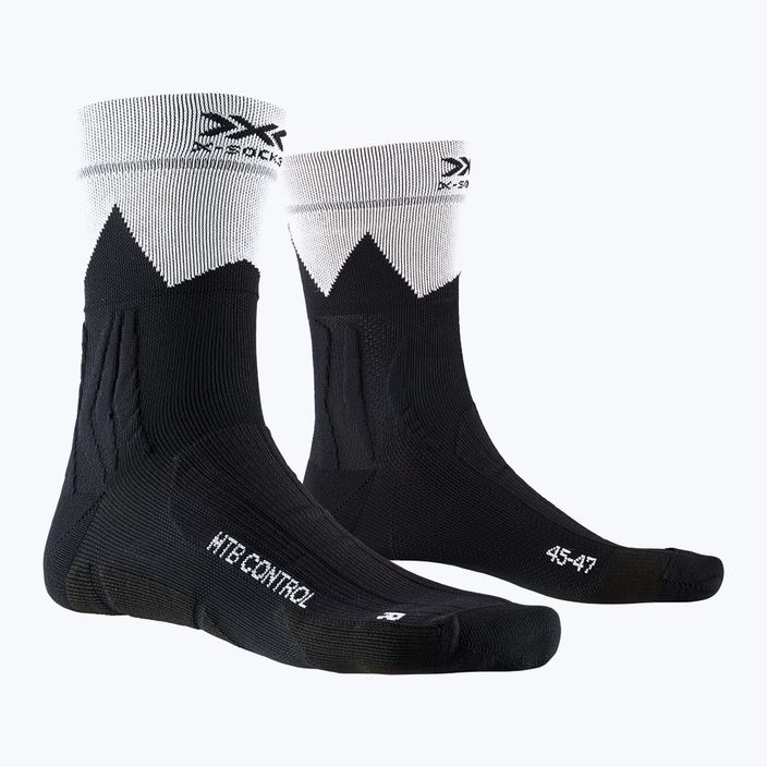 Skarpety rowerowe X-Socks MTB Control opal black/arctic white 4
