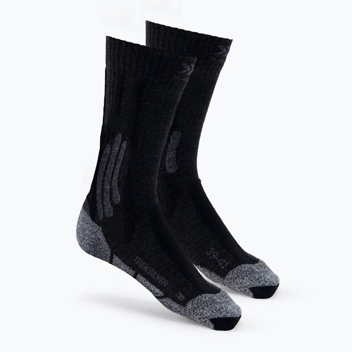 Skarpety trekkingowe męskie X-Socks Trek Silver opal black/dolomite/grey melange