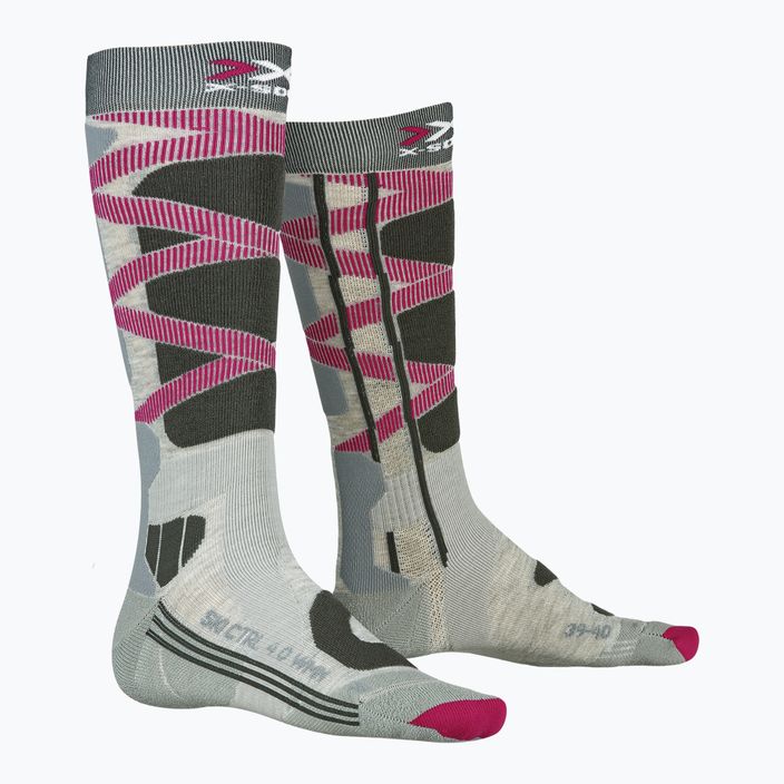 Skarpety narciarskie damskie X-Socks Ski Control 4.0 grey melange/charcoal 4